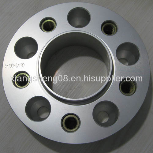 aluminum wheel spacer with maild steel cnc threaded inserts