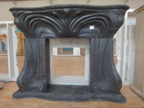 butterfly black huge fireplace mantel