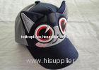 Cute Cat Shaped Kids Baseball Caps With Velcro, 100% Cotton Personalized Baseball Cap For Children