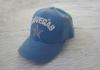 3D Embroidery Cotton Sports Caps Hats For Children, Logo Customized Blue Canvas Kids Baseball Caps