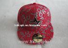 6 Panel Flat Brim Hip Hop Caps With Custom 3d Embroidery Logo, 100% Cotton Adjustable Snapback Caps