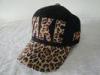 Personalized 100% Cotton Ladies Baseball Caps, Custom Leopard Print Snapback Baseball Cap For Adult