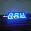 RoHS Blue Triple Digit 7 Segment LED Display with Continuous uniform segments for electric oven and