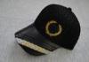 6 Panels Printed Black Trucker Mesh Caps, 100% Cotton Fashion Embroidered Baseball Caps For Men