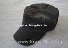 OEM Plain Military Style Caps / Hats For Adult, Customized 6 Panels Cool Black Army Caps For Men