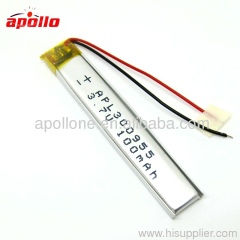 hot sale small battery 3*9*55mm 100mah on sale with a scrap price