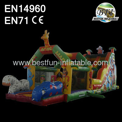 Inflatable Safari Long Slide