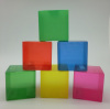 Colorful square plastic packaging boxes