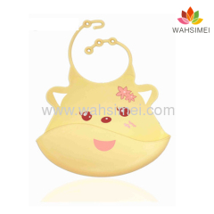 easy to clean personalized silicone baby bib with free sample