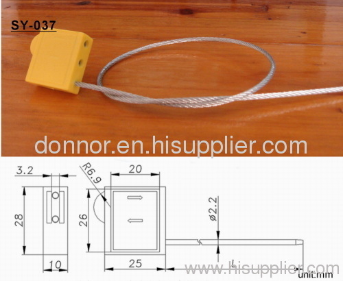 SY037 Double Locking Mechanism Cable seals with plastic cover