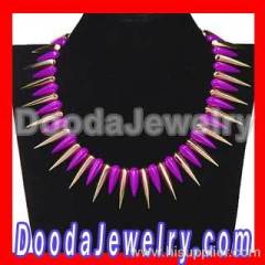 2013 NEW Arrival Gothic Punk Rock Jewelry Enamel Rivet Spike Choker Necklace