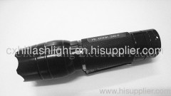 power zoom flashlight with metal clip