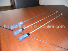 Acetate handle screwdriver with long blade