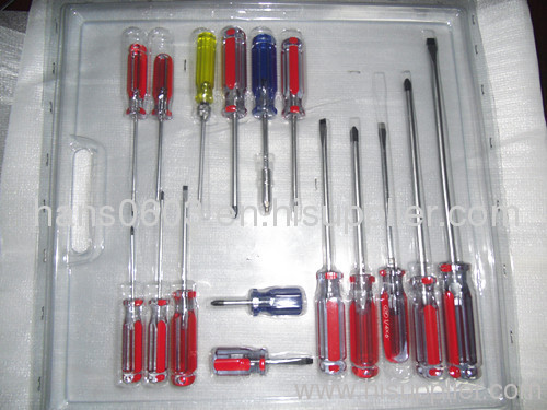 16 PCS Acetate handle screwdriver set