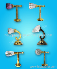 metal curtain tieback hook with cystal cap