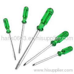 5 PCS go-though acetate handle screwdriver