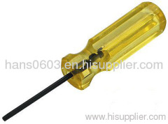 Acetate yellow handle screwdriver