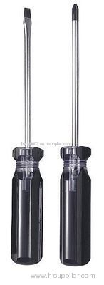 Black color strip acetate handle screwdrivers