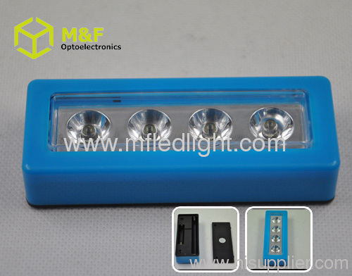 4LED Rectangular battery operated push lights