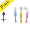 Cute And Fashionable Silicone Baby Spoon With Soft Tip