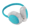 Overhead green fabric headphone with stereo sound