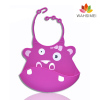 silicone infant bib supplier with cute design printings