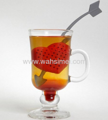 Fashion silicone products Heart shape tea infuser