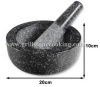Natural mortar and pestle stone cooking kitchenware