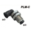 Compact One Touch Tube Fittings / Mini Shape Plastic Push In Fittings--Bulkhead Union Elbow