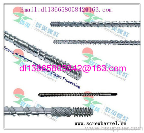 pvc pp pe vented screw and barrel for extruder machine