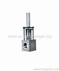 single-piston screen changer for plastic processing machinery