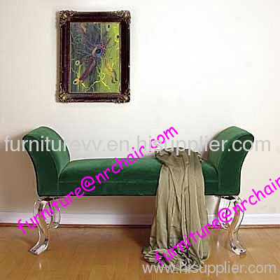 shanghai wholesale elegant lounge acrylic luxury bench