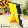 Yellow, Peach, Black Mini Notebook Case / Ipad Protective Cases With Bluetooth Keyboard For Ipad 3