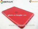 Bright Red Simple Flexibility, Toughness Soft TPU Ipad Mini Back Cover / Ipad Mini Protective Case