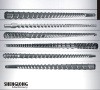 bimetallic cylinders screw for blowing pp pe