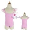 Child chiffon puff sleeve leotard