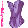 Purple Rhinestone Sation Corset