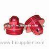 Aluminum CNC Turned Parts, AL7075, AL6061, AL6063 CNC Precision Machining Turning Parts With Red Ano