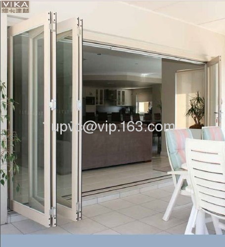 7 Panels Large Open Commercial Multi-fold Door,Exterior door Bi-Folding Door Coffee bar door,Garden bi-folding doors