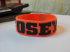 Wide orange silicon bracelets