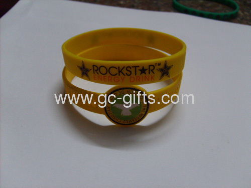 Yellow rubber wristbands cheap