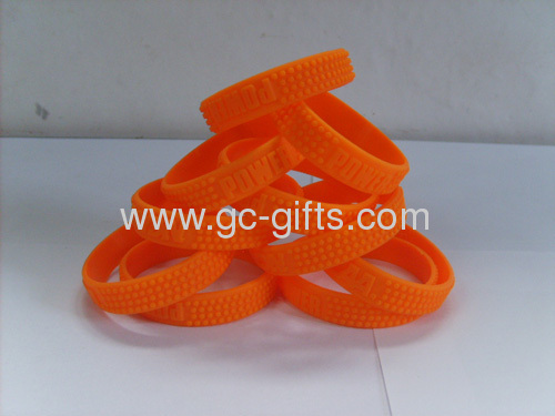 Personalized promotional rubber bracelets