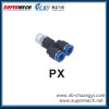 PX Type Pneumatic plastic body brass thread pipe fitting