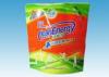 Custom Printed Stand Up Pouch, Washing Powder Bag Packaging Pouches With Three Handles