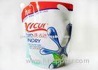 Detergent Stand Up Pouch With Spout, Side Handle, Personal Care Product Packaging Bags