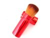 Shiny Red Retractable Foundation Cosmetic Brush