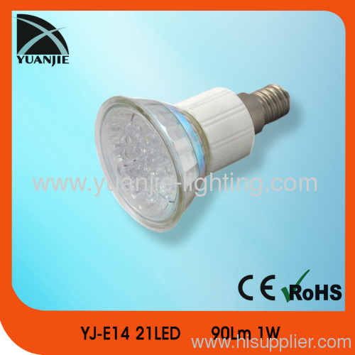 21 pcs SMD5050 glass led spot lamp