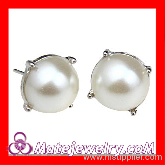 2013 Fashion Women Jewelry J Crew Cream Parl Stud Earring Sale