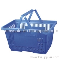 Good Quality single handle plastic shopping basket For Supermarket or Grocery/retail shopping baskets