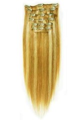 Clip in hair extension( 100% human hair extension with clips)